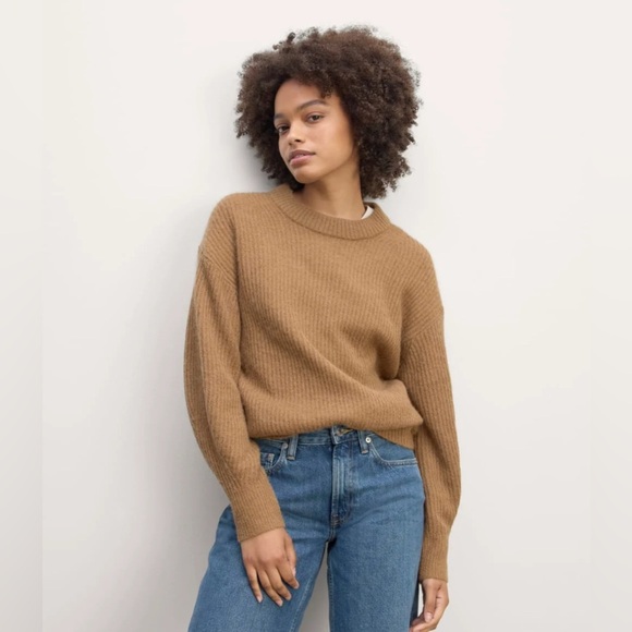 EVERLANE THE COCOON CREW IN ALPACA, SIZE XS - Picture 2 of 13
